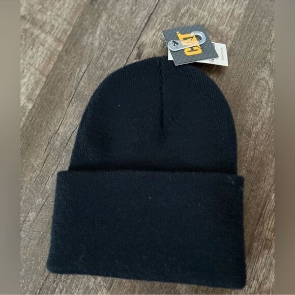 Caterpillar CAT Label Cuff Beanie- Navy Blue - Picture 2 of 2